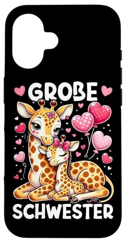Große Schwester Giraffenliebhaberin Älteres Geschwisterkind Hülle für iPhone 16 Große Schwester Giraffenliebhaberin Älteres Geschwisterkind Hülle für iPhone 16 von Süße Giraffe Große Schwester in spe Neue Schwester