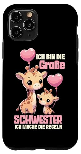 Ich Bin Die Große Schwester Ich Mache Die Regeln Giraffe Hülle für iPhone 11 Pro Ich Bin Die Große Schwester Ich Mache Die Regeln Giraffe Hülle für iPhone 11 Pro von Süße Giraffe Große Schwester in spe Neue Schwester