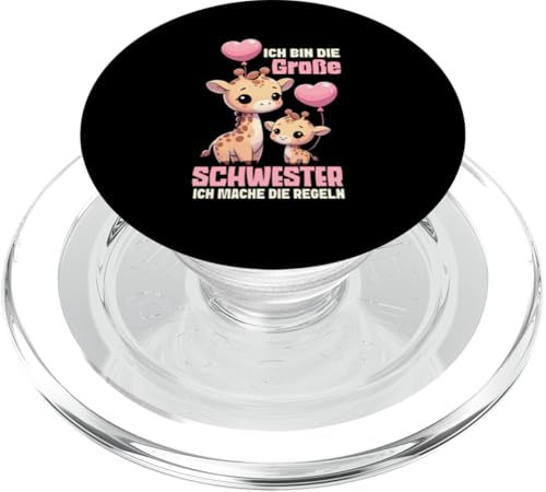 Ich Bin Die Große Schwester Ich Mache Die Regeln Giraffe PopSockets PopGrip für MagSafe von Süße Giraffe Große Schwester in spe Neue Schwester