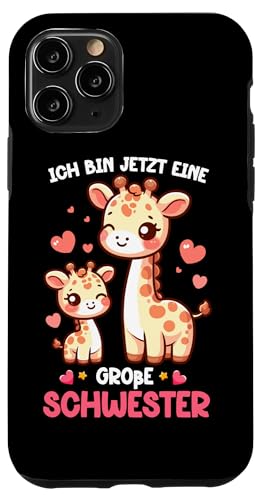 Ich Bin Jetzt Eine Große Schwester Giraffe Geschwisterkind Hülle für iPhone 11 Pro Ich Bin Jetzt Eine Große Schwester Giraffe Geschwisterkind Hülle für iPhone 11 Pro von Süße Giraffe Große Schwester in spe Neue Schwester
