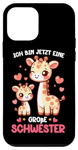 Ich Bin Jetzt Eine Große Schwester Giraffe Geschwisterkind Hülle für iPhone 12 mini Ich Bin Jetzt Eine Große Schwester Giraffe Geschwisterkind Hülle für iPhone 12 mini von Süße Giraffe Große Schwester in spe Neue Schwester