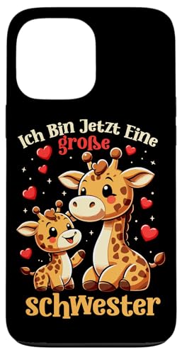Ich Bin Jetzt Eine Große Schwester Giraffe Geschwisterkind Hülle für iPhone 13 Pro Max Ich Bin Jetzt Eine Große Schwester Giraffe Geschwisterkind Hülle für iPhone 13 Pro Max von Süße Giraffe Große Schwester in spe Neue Schwester