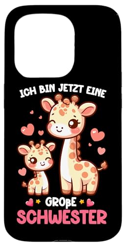 Ich Bin Jetzt Eine Große Schwester Giraffe Geschwisterkind Hülle für iPhone 15 Pro Ich Bin Jetzt Eine Große Schwester Giraffe Geschwisterkind Hülle für iPhone 15 Pro von Süße Giraffe Große Schwester in spe Neue Schwester
