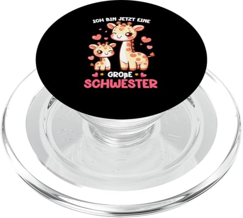 Ich Bin Jetzt Eine Große Schwester Giraffe Geschwisterkind PopSockets PopGrip für MagSafe von Süße Giraffe Große Schwester in spe Neue Schwester