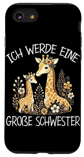 Ich Werde EIne Große Schwester Giraffen Neue Schwester Hülle für iPhone SE (2020) / 7 / 8 von Süße Giraffe Große Schwester in spe Neue Schwester