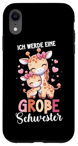 Ich Werde Eine Große Schwester Giraffe Geschwisterkind Hülle für iPhone XR Ich Werde Eine Große Schwester Giraffe Geschwisterkind Hülle für iPhone XR von Süße Giraffe Große Schwester in spe Neue Schwester