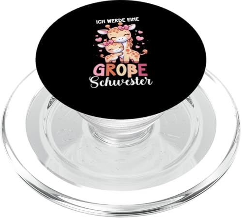 Ich Werde Eine Große Schwester Giraffe Geschwisterkind PopSockets PopGrip für MagSafe Ich Werde Eine Große Schwester Giraffe Geschwisterkind PopSockets PopGrip für MagSafe von Süße Giraffe Große Schwester in spe Neue Schwester