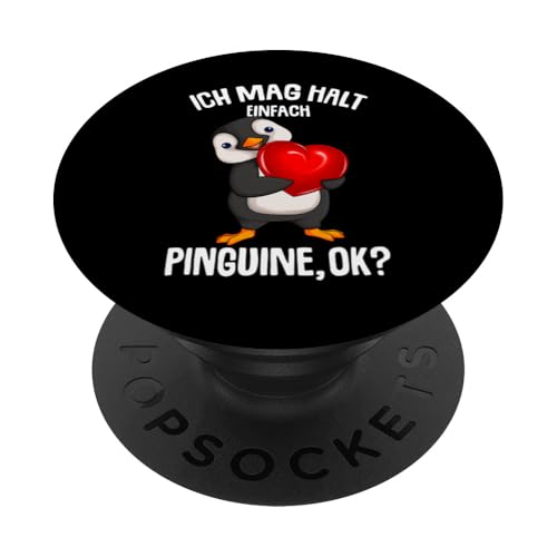 Ich mag halt Pinguine Kinder Damen Mädchen Penguin PopSockets Klebender PopGrip Ich mag halt Pinguine Kinder Damen Mädchen Penguin PopSockets Klebender PopGrip von Süße Pinguin Liebhaber Geschenke