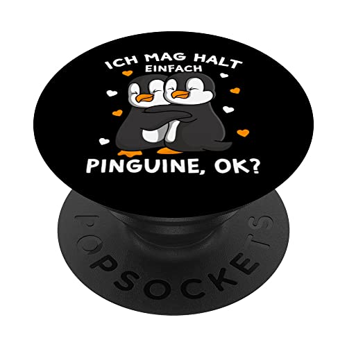 Ich mag halt Pinguine Kinder Mädchen Damen Penguin PopSockets mit austauschbarem PopGrip Ich mag halt Pinguine Kinder Mädchen Damen Penguin PopSockets mit austauschbarem PopGrip von Süße Pinguin Liebhaber Geschenke