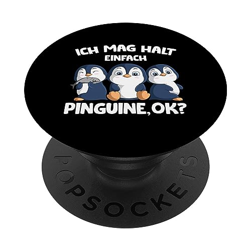 Ich mag halt Pinguine Mädchen Kinder Damen Penguin PopSockets Klebender PopGrip Ich mag halt Pinguine Mädchen Kinder Damen Penguin PopSockets Klebender PopGrip von Süße Pinguin Liebhaber Geschenke