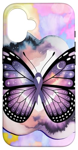 Bewusstsein Schmetterlinge Design Purpur Bänder Hülle für iPhone 16 Bewusstsein Schmetterlinge Design Purpur Bänder Hülle für iPhone 16 von Süße und freche benutzerdefinierte Gibutiquen