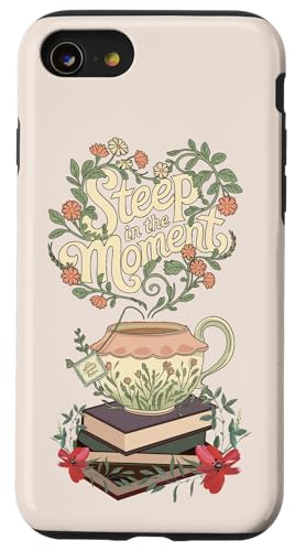Blumenteas Becher Design Inspirierende Zitate für Hülle für iPhone SE (2020) / 7 / 8 von Süße und freche benutzerdefinierte Gibutiquen