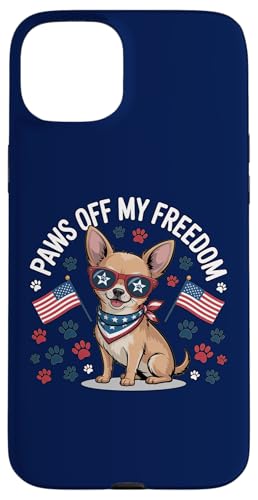 Chihuahua patriotisch USA Amerikanische Chihuahuas Hülle für iPhone 15 Plus Chihuahua patriotisch USA Amerikanische Chihuahuas Hülle für iPhone 15 Plus von Süße und freche benutzerdefinierte Gibutiquen