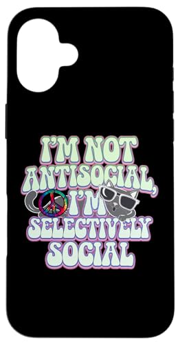 Lustiger Sarkasmus antisozialer Introvertierter Hülle für iPhone 16 Plus von Süße und freche benutzerdefinierte Gibutiquen