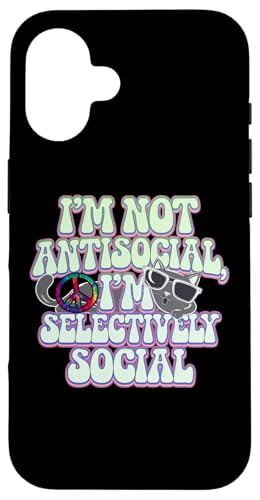 Lustiger Sarkasmus antisozialer Introvertierter Hülle für iPhone 16 von Süße und freche benutzerdefinierte Gibutiquen