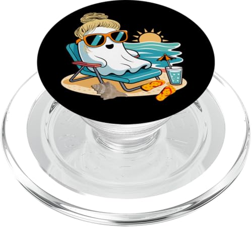 Lustiges Geistermädchen zwischen Beach Halloween PopSockets PopGrip für MagSafe Lustiges Geistermädchen zwischen Beach Halloween PopSockets PopGrip für MagSafe von Süße und freche benutzerdefinierte Gibutiquen