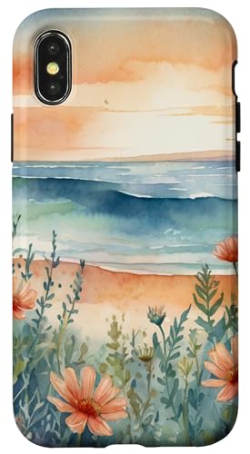 Ozeane Grafikdesign Blumen Hülle für iPhone X/XS von Süße und freche benutzerdefinierte Gibutiquen