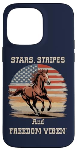Patriotisches Pferd USA American Western Western Hülle für iPhone 14 Pro Max Patriotisches Pferd USA American Western Western Hülle für iPhone 14 Pro Max von Süße und freche benutzerdefinierte Gibutiquen