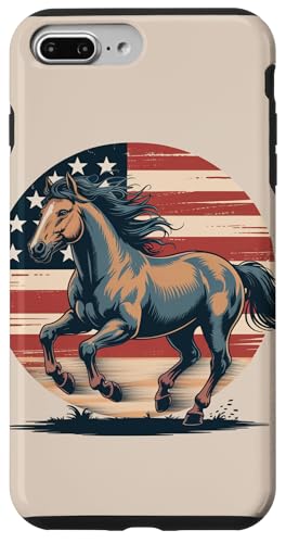 Patriotisches Pferd amerikanische Flagge Hülle für iPhone 7 Plus/8 Plus Patriotisches Pferd amerikanische Flagge Hülle für iPhone 7 Plus/8 Plus von Süße und freche benutzerdefinierte Gibutiquen