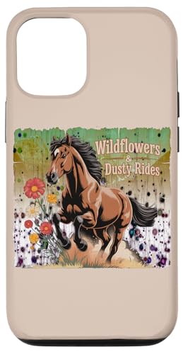 Reitreiten Wildblumen staubige Fahrten Pferde Hülle für iPhone 12/12 Pro von Süße und freche benutzerdefinierte Gibutiquen