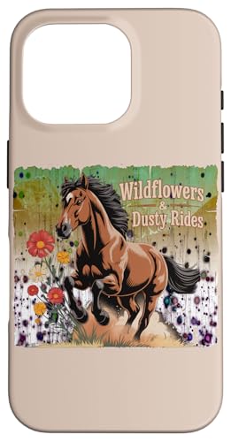Reitreiten Wildblumen staubige Fahrten Pferde Hülle für iPhone 16 Pro Reitreiten Wildblumen staubige Fahrten Pferde Hülle für iPhone 16 Pro von Süße und freche benutzerdefinierte Gibutiquen