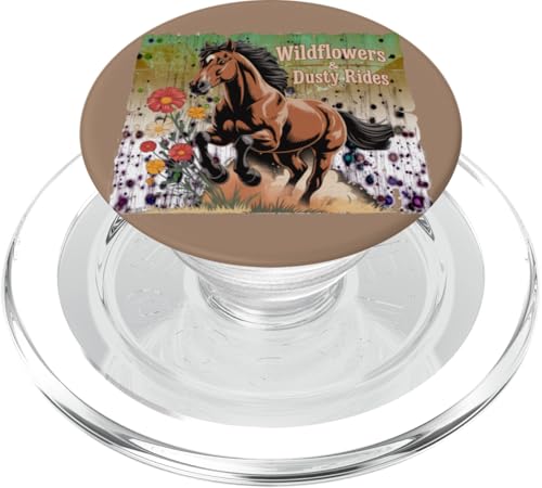 Reitreiten Wildblumen staubige Fahrten Pferde PopSockets PopGrip für MagSafe Reitreiten Wildblumen staubige Fahrten Pferde PopSockets PopGrip für MagSafe von Süße und freche benutzerdefinierte Gibutiquen