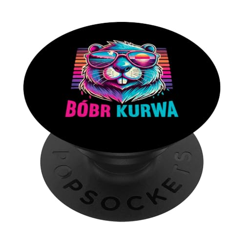 Bobr Kurwa Polnischer Biberliebhaber Biber Tierliebhaber PopSockets Klebender PopGrip von Süßer Biber Polen Biberfan Biber Tierbesitzer