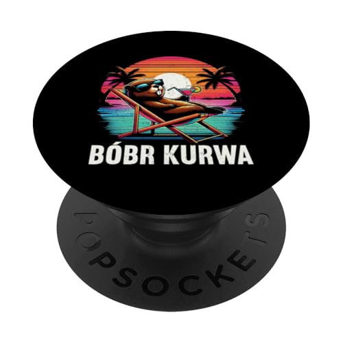 Bobr Kurwa Polnischer Biberliebhaber Biber Tierliebhaber PopSockets Klebender PopGrip von Süßer Biber Polen Biberfan Biber Tierbesitzer