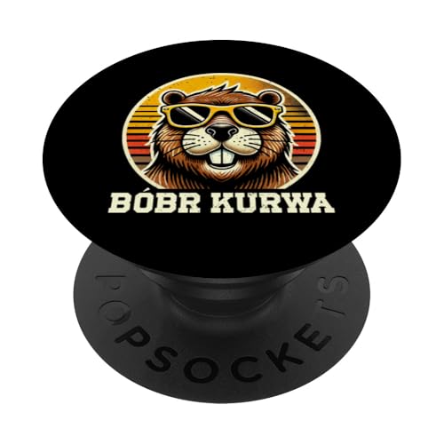 Bobr Kurwa Polnischer Biberliebhaber Biber Tierliebhaber PopSockets Klebender PopGrip von Süßer Biber Polen Biberfan Biber Tierbesitzer
