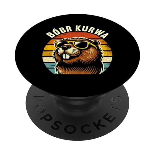 Bobr Kurwa Polnischer Biberliebhaber Biber Tierliebhaber PopSockets Klebender PopGrip von Süßer Biber Polen Biberfan Biber Tierbesitzer