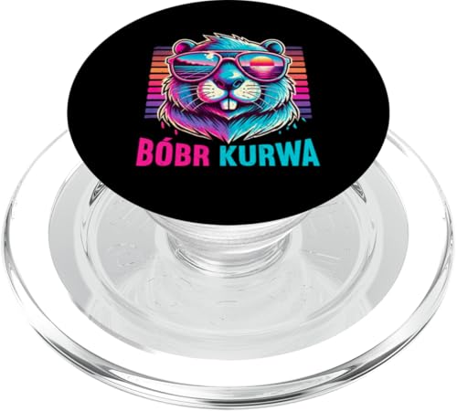 Bobr Kurwa Polnischer Biberliebhaber Biber Tierliebhaber PopSockets PopGrip für MagSafe von Süßer Biber Polen Biberfan Biber Tierbesitzer