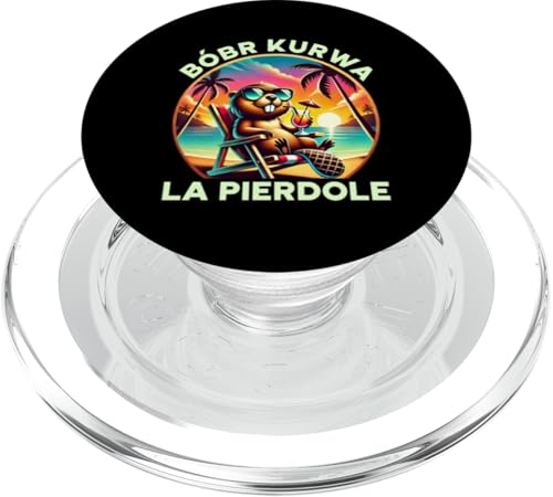 Bobr Kurwa Polnischer Biberliebhaber Biber Tierliebhaber PopSockets PopGrip für MagSafe von Süßer Biber Polen Biberfan Biber Tierbesitzer