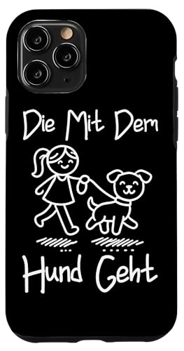 Die Mit Dem Hund Chillt Hundebesitzer Hundeliebhaber Lustige Hülle für iPhone 11 Pro von Süßer Sarkasmus Welpenliebhaber Hundebesitzer