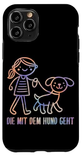 Die Mit Dem Hund Chillt Hundebesitzer Hundeliebhaber Lustige Hülle für iPhone 11 Pro von Süßer Sarkasmus Welpenliebhaber Hundebesitzer