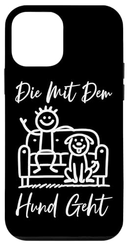 Die Mit Dem Hund Chillt Hundebesitzer Hundeliebhaber Lustige Hülle für iPhone 12 mini von Süßer Sarkasmus Welpenliebhaber Hundebesitzer