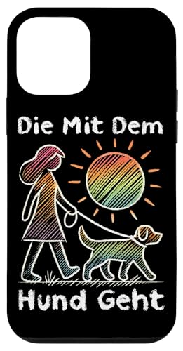 Die Mit Dem Hund Chillt Hundebesitzer Hundeliebhaber Lustige Hülle für iPhone 12 mini von Süßer Sarkasmus Welpenliebhaber Hundebesitzer