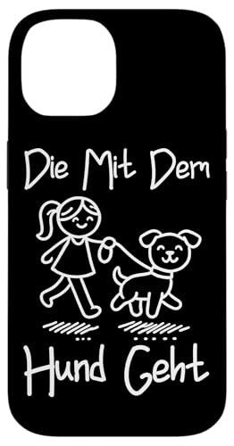 Die Mit Dem Hund Chillt Hundebesitzer Hundeliebhaber Lustige Hülle für iPhone 14 Die Mit Dem Hund Chillt Hundebesitzer Hundeliebhaber Lustige Hülle für iPhone 14 von Süßer Sarkasmus Welpenliebhaber Hundebesitzer