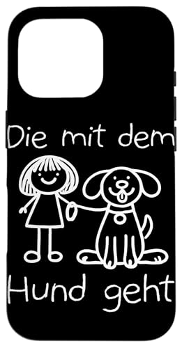 Die Mit Dem Hund Chillt Hundebesitzer Hundeliebhaber Lustige Hülle für iPhone 16 Pro von Süßer Sarkasmus Welpenliebhaber Hundebesitzer