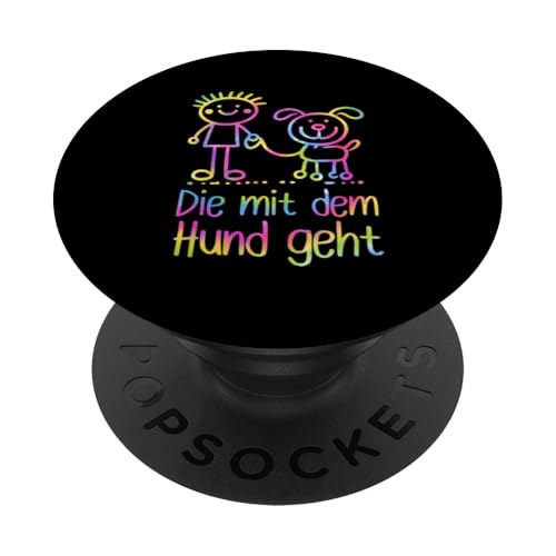 Die Mit Dem Hund Chillt Hundebesitzer Hundeliebhaber Lustige PopSockets Klebender PopGrip Die Mit Dem Hund Chillt Hundebesitzer Hundeliebhaber Lustige PopSockets Klebender PopGrip von Süßer Sarkasmus Welpenliebhaber Hundebesitzer