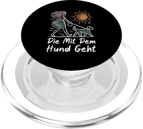 Die Mit Dem Hund Chillt Hundebesitzer Hundeliebhaber Lustige PopSockets PopGrip für MagSafe Die Mit Dem Hund Chillt Hundebesitzer Hundeliebhaber Lustige PopSockets PopGrip für MagSafe von Süßer Sarkasmus Welpenliebhaber Hundebesitzer