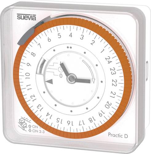 Suevia Practic D Aufputz-Zeitschaltuhr analog 230 V/AC 3680W Suevia Practic D Aufputz-Zeitschaltuhr analog 230 V/AC 3680W von Suevia