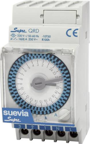 Suevia SUPRA QRD Hutschienen-Zeitschaltuhr analog 230 V/AC 4000W Suevia SUPRA QRD Hutschienen-Zeitschaltuhr analog 230 V/AC 4000W von Suevia