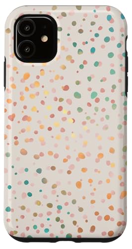 Hülle für iPhone 11 Buntes Polka-Dot-Muster in Rosa, Blaugrün und Beige Hülle für iPhone 11 Buntes Polka-Dot-Muster in Rosa, Blaugrün und Beige von SugarLoaf Graphics