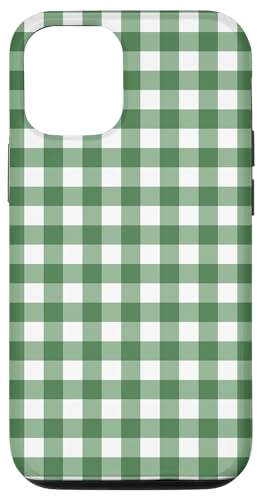 Hülle für iPhone 12/12 Pro Grün-weißes Gingham-Retro-Picknick-Karomuster Hülle für iPhone 12/12 Pro Grün-weißes Gingham-Retro-Picknick-Karomuster von SugarLoaf Graphics