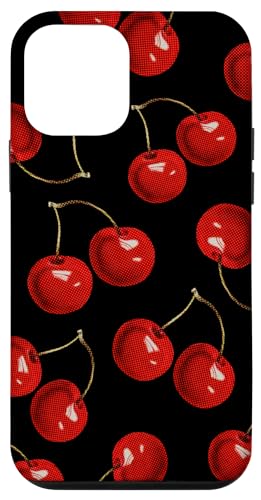 Hülle für iPhone 12 mini Lebendiges rotes Kirschmuster, künstlerisch, modern Hülle für iPhone 12 mini Lebendiges rotes Kirschmuster, künstlerisch, modern von SugarLoaf Graphics