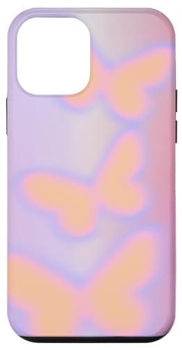 Hülle für iPhone 12 mini Retro-Schmetterlings-Ombré, sanfte Farbtöne, Farbverlauf Hülle für iPhone 12 mini Retro-Schmetterlings-Ombré, sanfte Farbtöne, Farbverlauf von SugarLoaf Graphics
