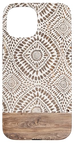 Hülle für iPhone 15 Rustikales Boho-Ethno-Muster, minimalistisches Beige-Design Hülle für iPhone 15 Rustikales Boho-Ethno-Muster, minimalistisches Beige-Design von SugarLoaf Graphics