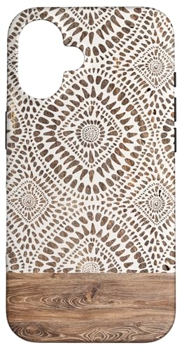 Hülle für iPhone 16 Rustikales Boho-Ethno-Muster, minimalistisches Beige-Design Hülle für iPhone 16 Rustikales Boho-Ethno-Muster, minimalistisches Beige-Design von SugarLoaf Graphics