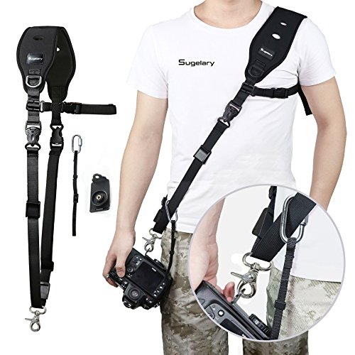 Sugelary Kameragurt Schnellverschluss Neopren Schwarz Kamera Tragegurt Schultergurt Gurt für Canon Nikon Sony Fujifilm Olympus DSLR SLR Sugelary Kameragurt Schnellverschluss Neopren Schwarz Kamera Tragegurt Schultergurt Gurt für Canon Nikon Sony Fujifilm Olympus DSLR SLR von Sugelary