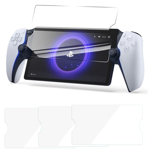 Sughaw 3-teiliger Displayschutz für PlayStation Portal, extrem widerstandsfähiges 9H-Härteglas, entspiegelt, kratzfest, blasenfrei, saubere Installation, empfindliche Berührung von Sughaw